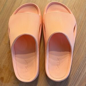 Women's Calia Peach Slide Sandals-Size 7